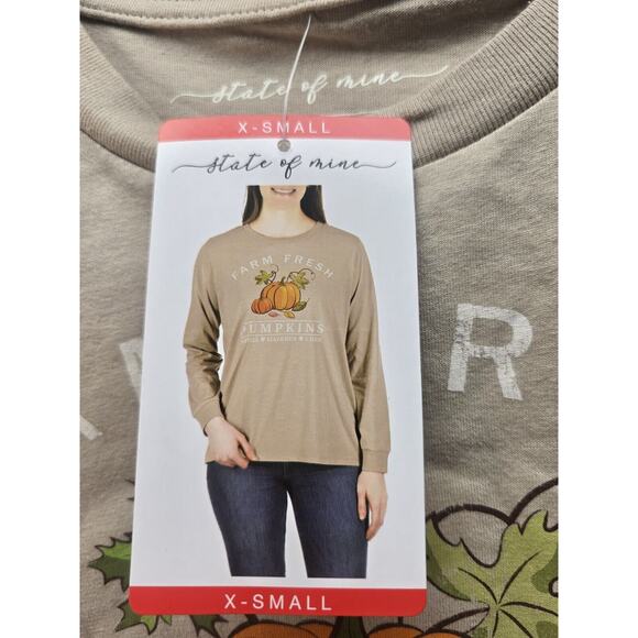 State of Mine Women's Soft Comfortable Harvest Long Sleeve Tee Size XS - Picture 3 of 9
